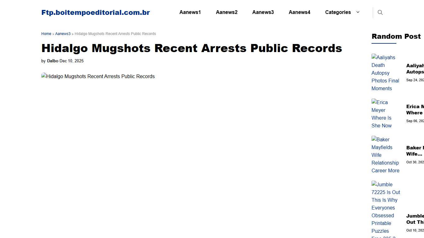 Hidalgo Mugshots Recent Arrests Public Records